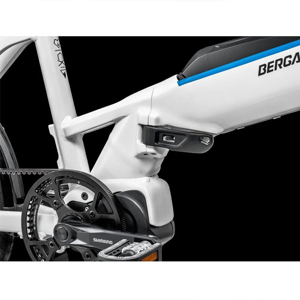 Bergamont Paul-e Eq Expert Hopvikbar Elcykel, White / blue, One Size, 504Wh