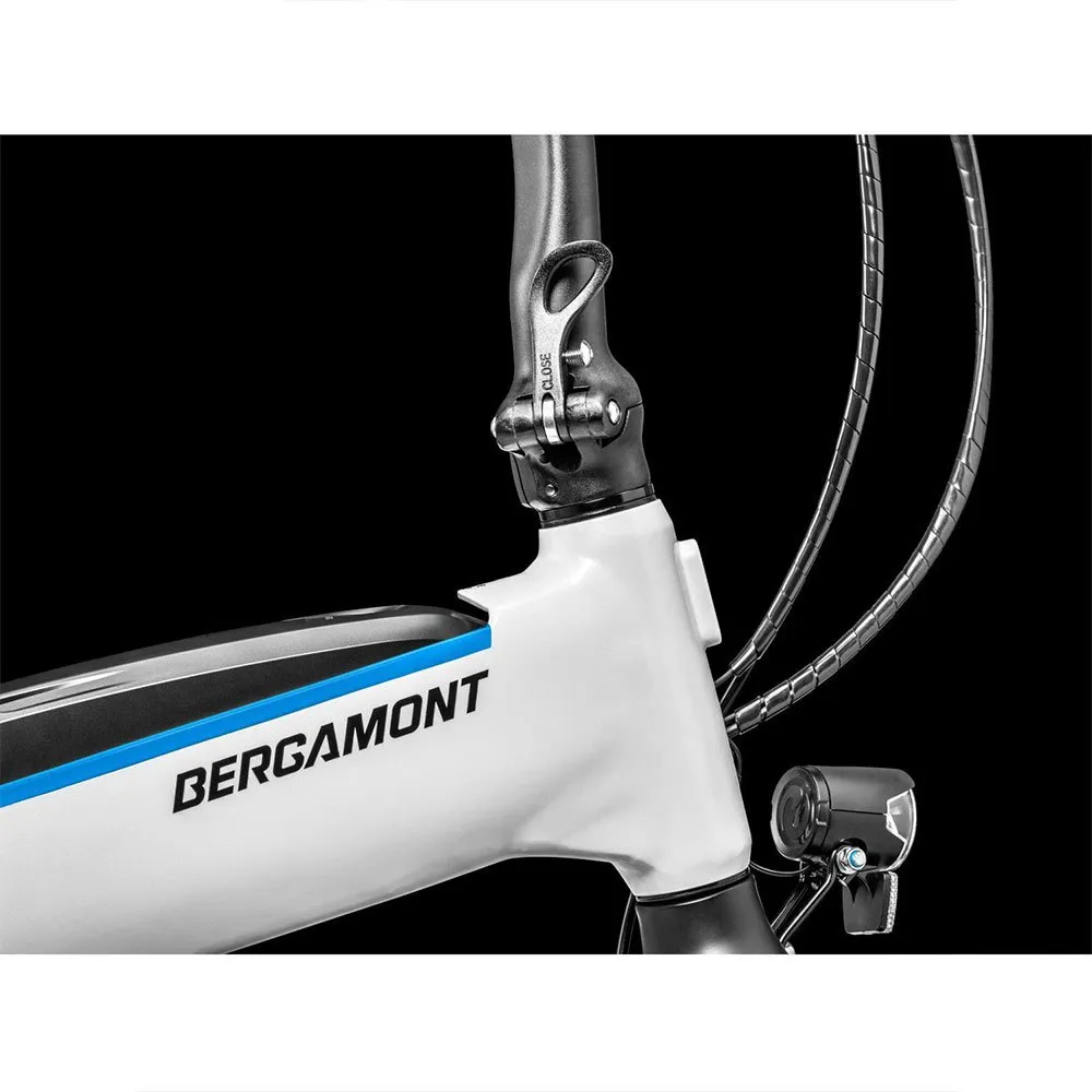Bergamont Paul-e Eq Expert Hopvikbar Elcykel, White / blue, One Size, 504Wh
