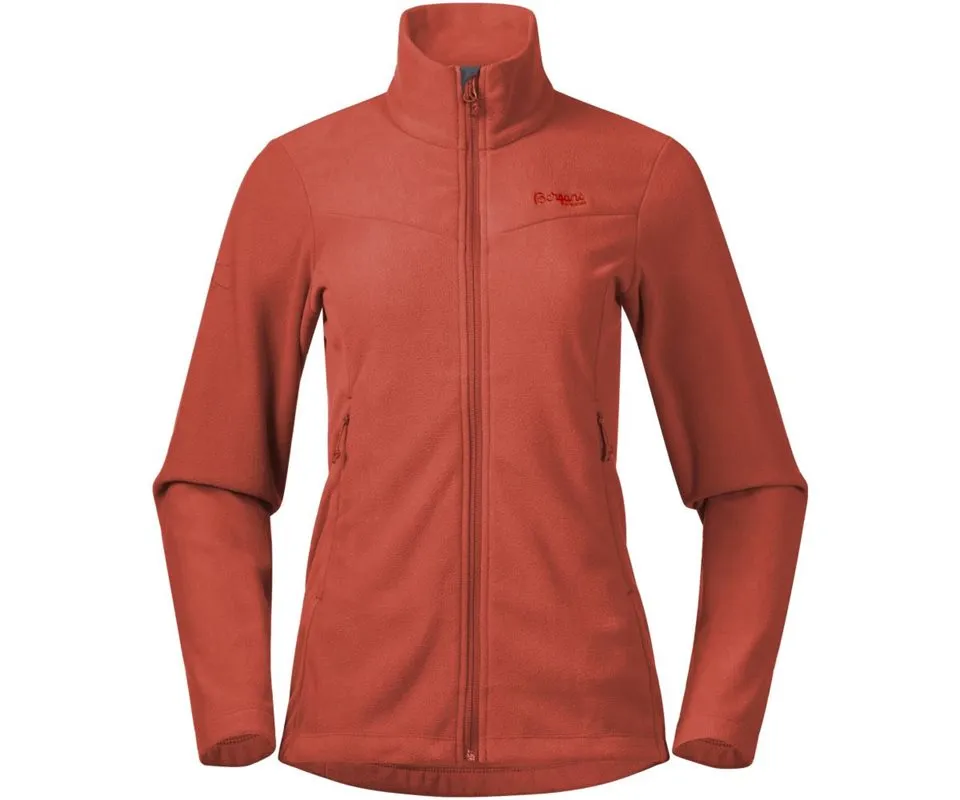 Bergans Finnsnes Fleece Jacket Women, Brick Bergans Finnsnes Fleece Jacket Women, Brick