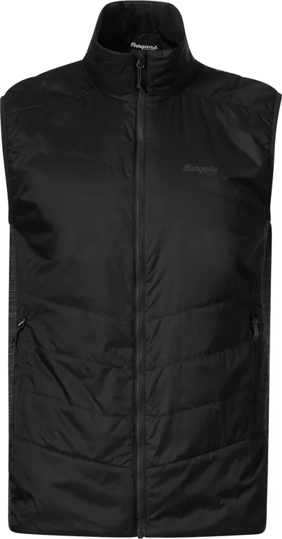 Bergans Men's Rabot Insulated Hybrid Vest, Black/solid charcoal Bergans Men's Rabot Insulated Hybrid Vest, Black/solid charcoal