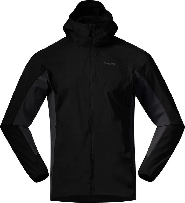 Bergans Men's Rabot Light Windbreaker Jacket, Black/Dark Shadow Grey Bergans Men's Rabot Light Windbreaker Jacket, Black/Dark Shadow Grey