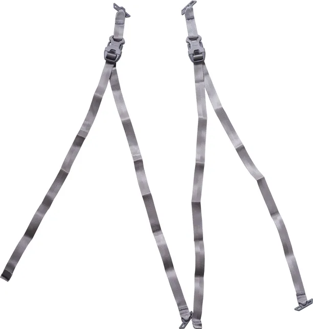 Bergans Plus Accessory Straps 2-pack, Solid dark grey