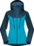 Bergans Women's Cecilie 3L Jacket, Clear ice blue/deep sea blue