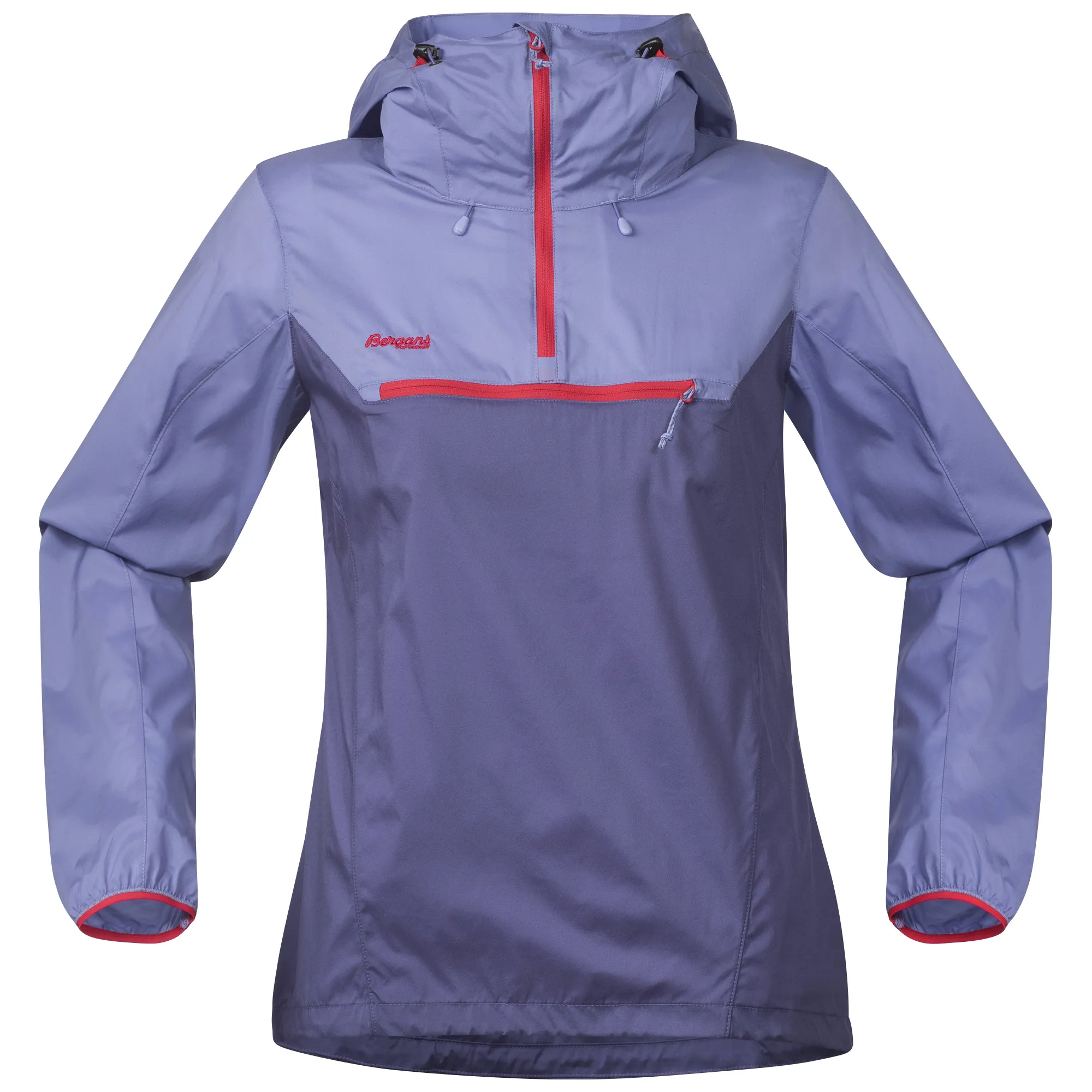 Bergans Women's Cecilie Microlight Anorak, Light Anemone/Strawberry Bergans Women's Cecilie Microlight Anorak, Light Anemone/Strawberry