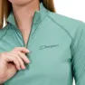 Berghaus 24/7 Tech Halv Dragkedja Långärmad T-shirt, Light terrain
