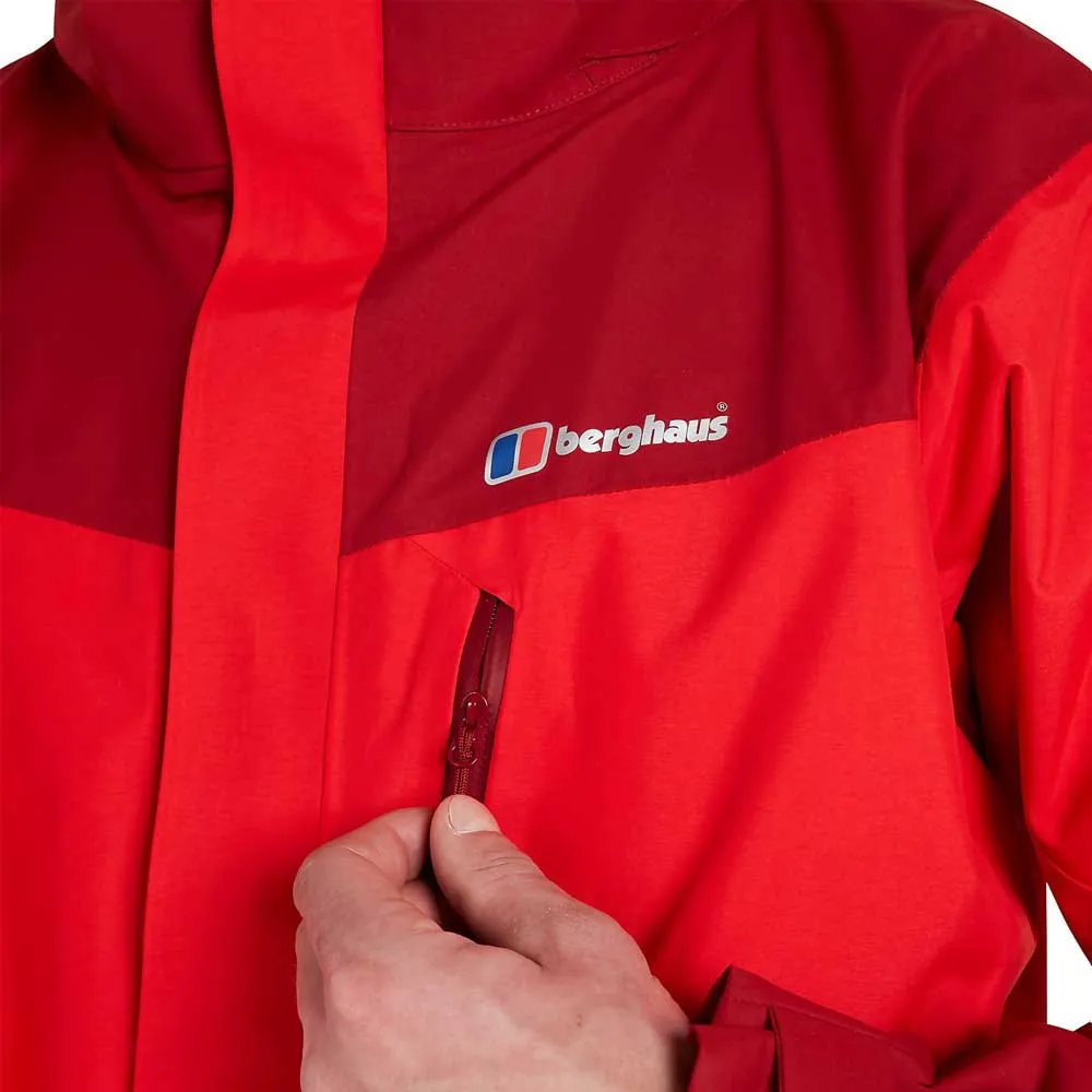 Berghaus Arran Waterproof Jacka, Red / dark red