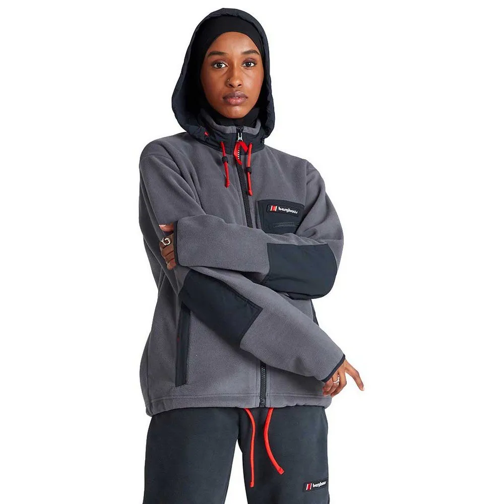 Berghaus Ascent 91 Fleecejacka Med Dragkedja, Grey