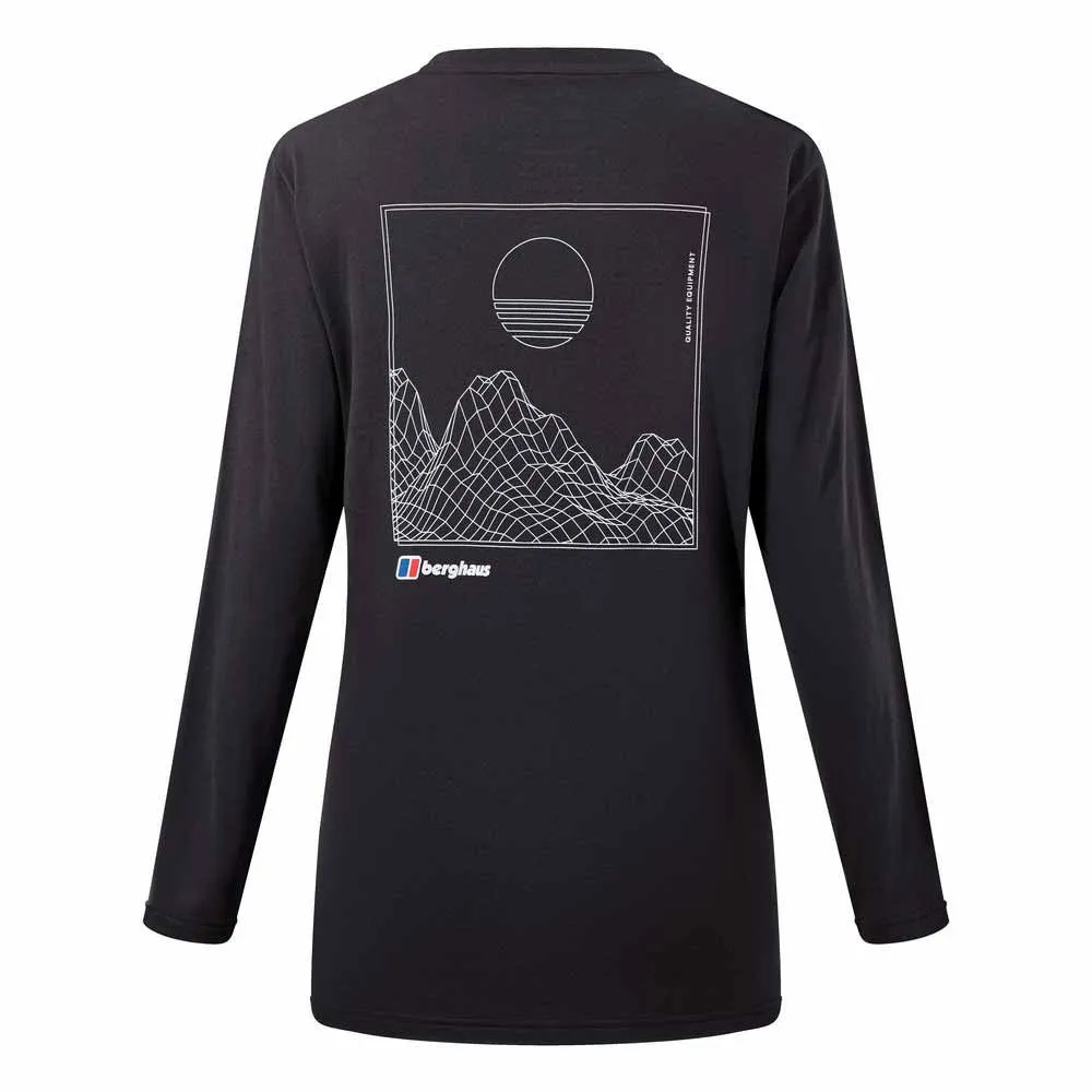 Berghaus Boyfriend Setting Sun T-shirt Med Lång ärm, Black Berghaus Boyfriend Setting Sun T-shirt Med Lång ärm, Black