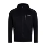 Berghaus Carnot Fleecejacka Med Huva, Black / black