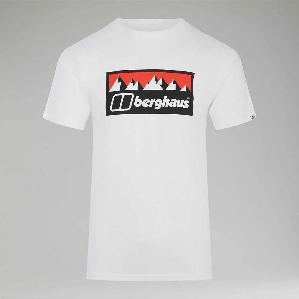 Berghaus Grey Fangs Peak T-shirt Med Korta ärmar, Pure white