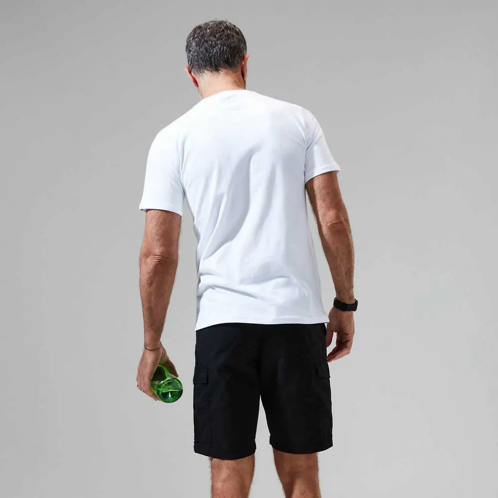 Berghaus Grey Fangs Peak T-shirt Med Korta ärmar, Pure white