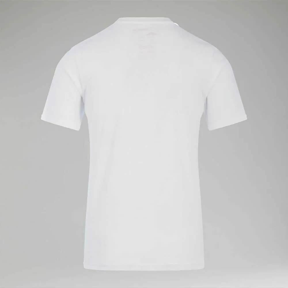 Berghaus Grey Fangs Peak T-shirt Med Korta ärmar, Pure white