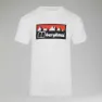 Berghaus Grey Fangs Peak T-shirt Med Korta ärmar, Pure white