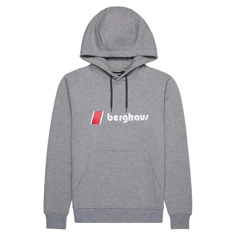 Berghaus Heritage Logo Tröja Med Huva, Grey marl
