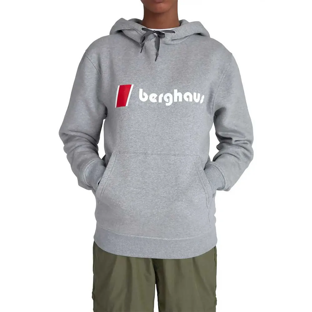 Berghaus Heritage Logo Tröja Med Huva, Grey marl