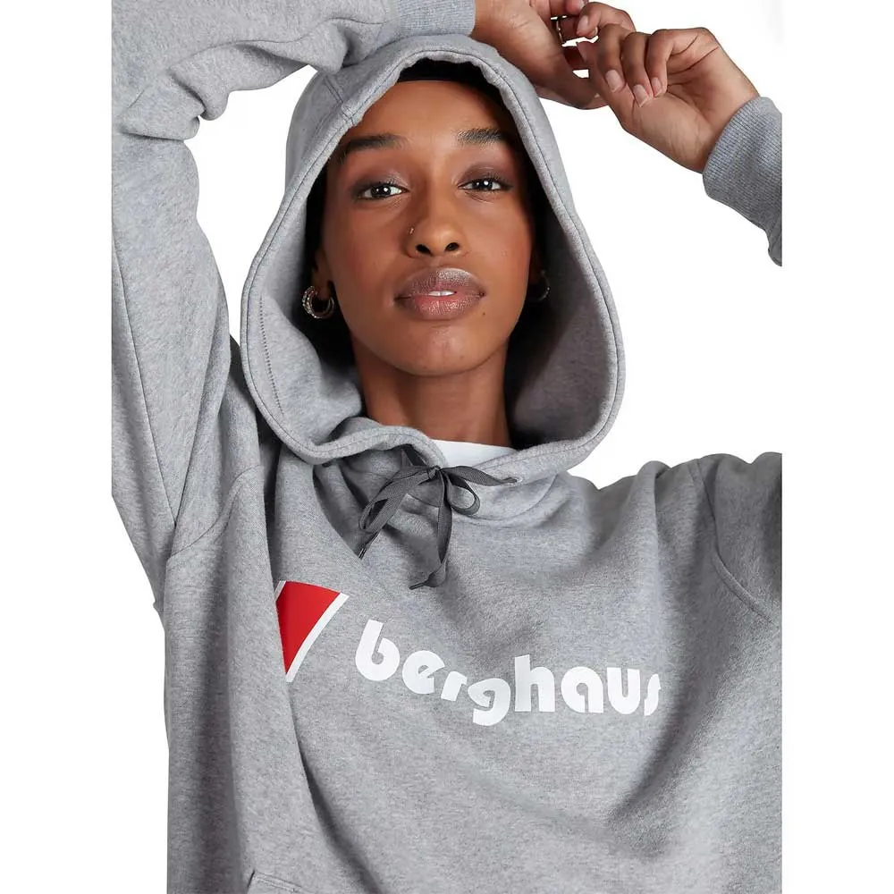 Berghaus Heritage Logo Tröja Med Huva, Grey marl