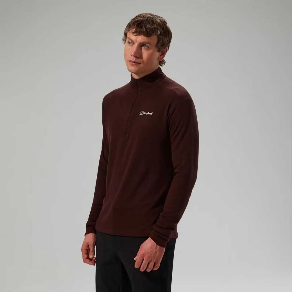 Berghaus Ivyhill Halv Dragkedja Långärmad T-shirt, Kv2 cedar brown