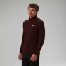 Berghaus Ivyhill Halv Dragkedja Långärmad T-shirt, Kv2 cedar brown