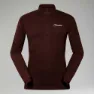 Berghaus Ivyhill Halv Dragkedja Långärmad T-shirt, Kv2 cedar brown