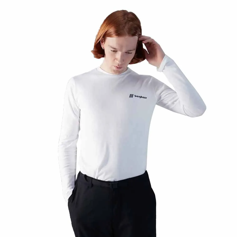 Berghaus Kanchenjunga Static T-shirt Med Lång ärm, Pure white