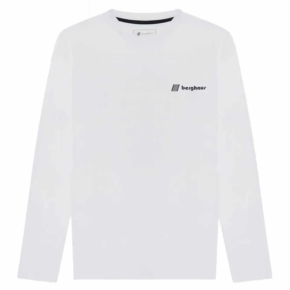 Berghaus Kanchenjunga Static T-shirt Med Lång ärm, Pure white