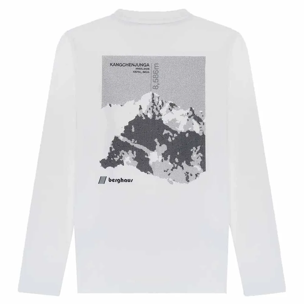 Berghaus Kanchenjunga Static T-shirt Med Lång ärm, Pure white