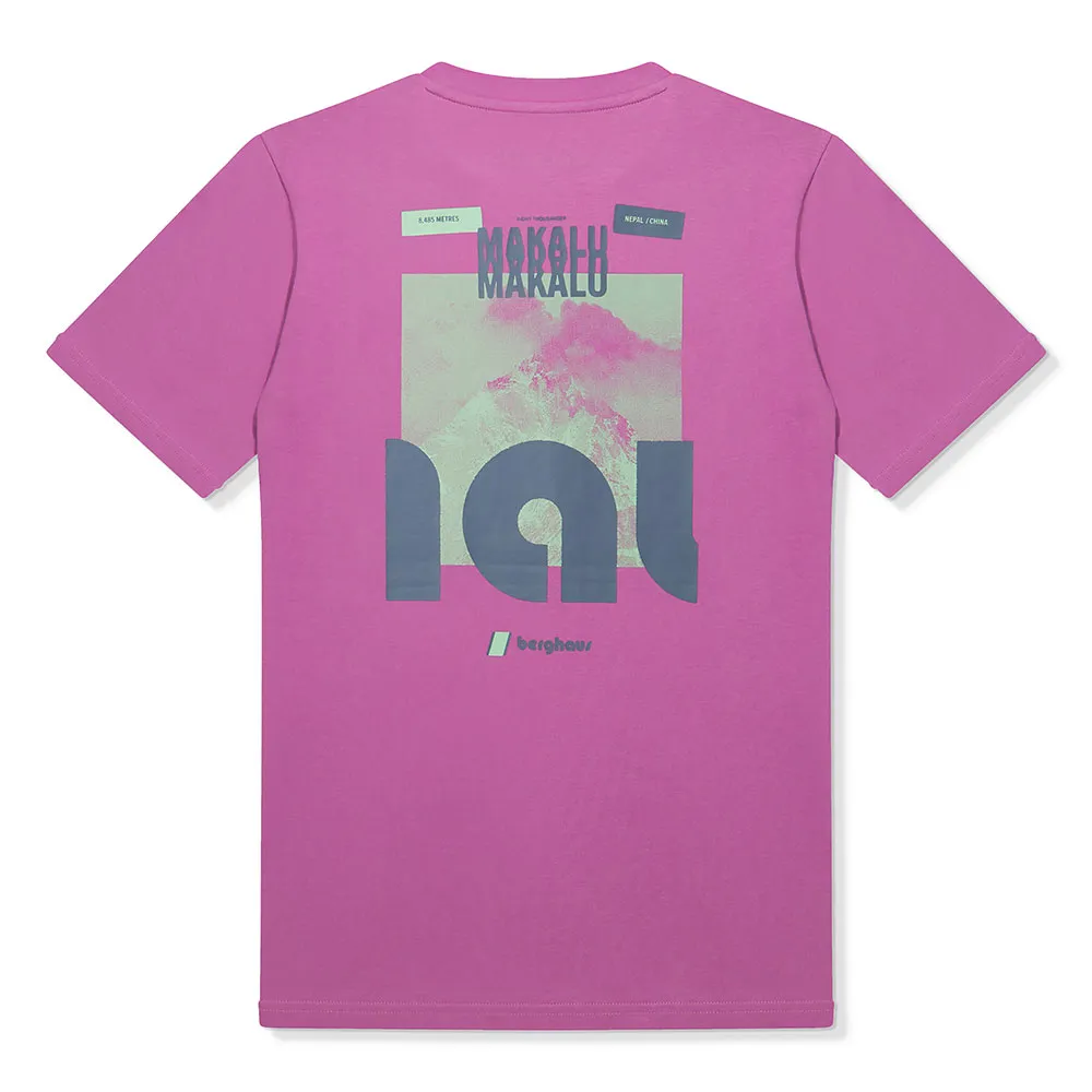 Berghaus Mountain Zine T-shirt Med Korta ärmar, Radiant orchid