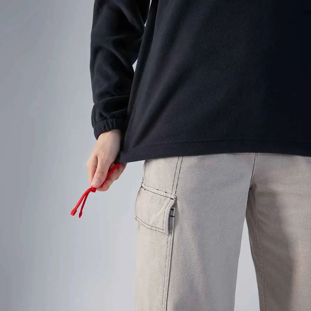 Berghaus Oversized Aztec Fleece Med Halv Dragkedja, Jet black