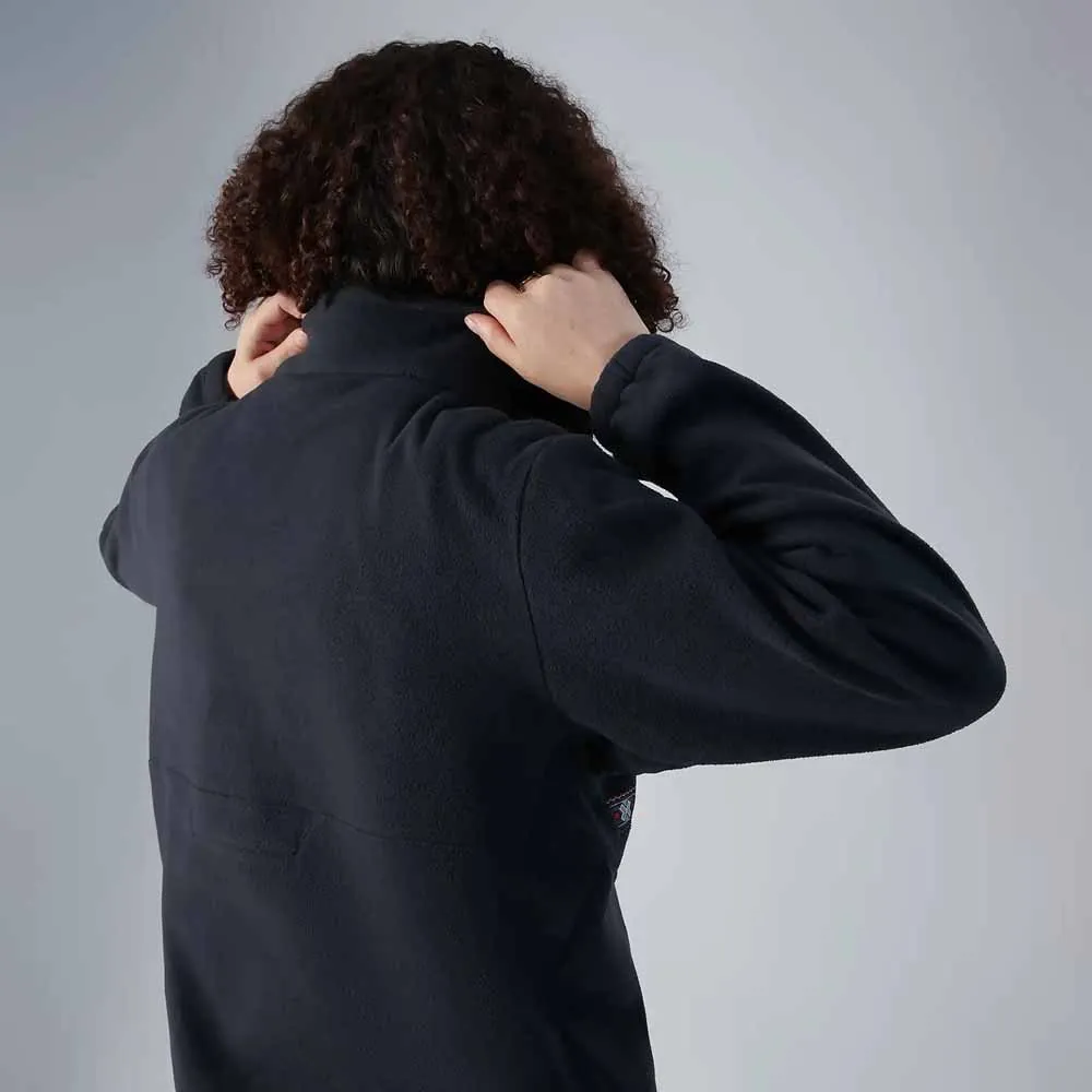 Berghaus Oversized Aztec Fleece Med Halv Dragkedja, Jet black