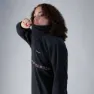 Berghaus Oversized Aztec Fleece Med Halv Dragkedja, Jet black