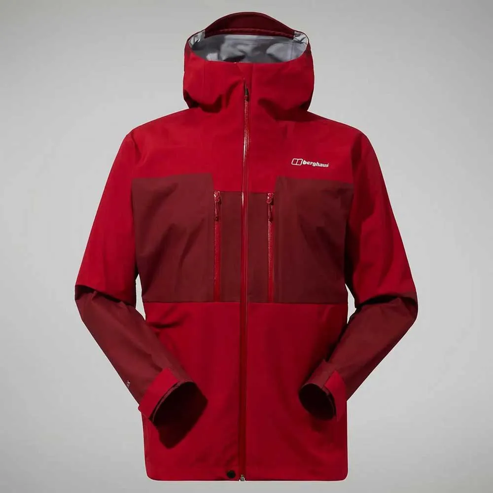 Berghaus Ridgemaster 3l Goretex Jacka, Red dahlia / syrah