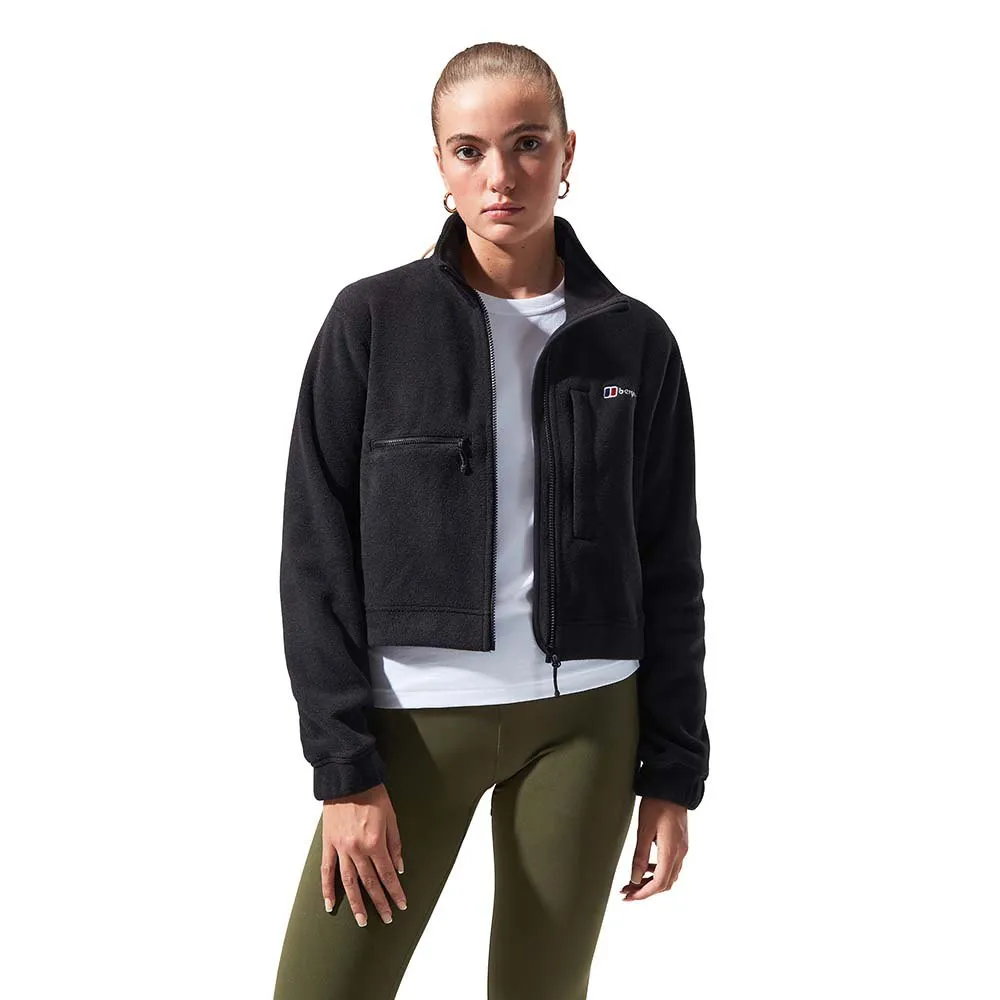 Berghaus Urb Cropped Co-ord Fleecejacka Med Dragkedja, Jet black Berghaus Urb Cropped Co-ord Fleecejacka Med Dragkedja, Jet black