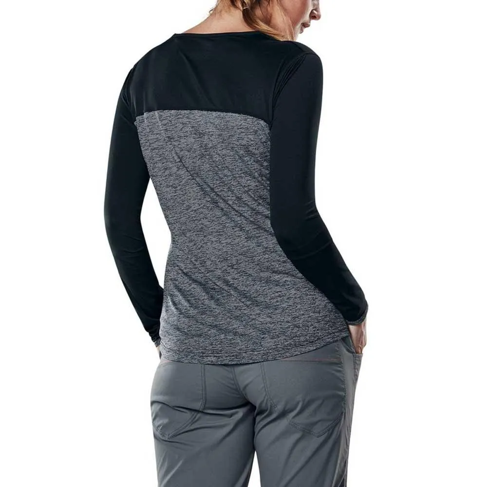 Berghaus Voyager Tech Crew T-shirt Med Lång ärm, Dark grey / black