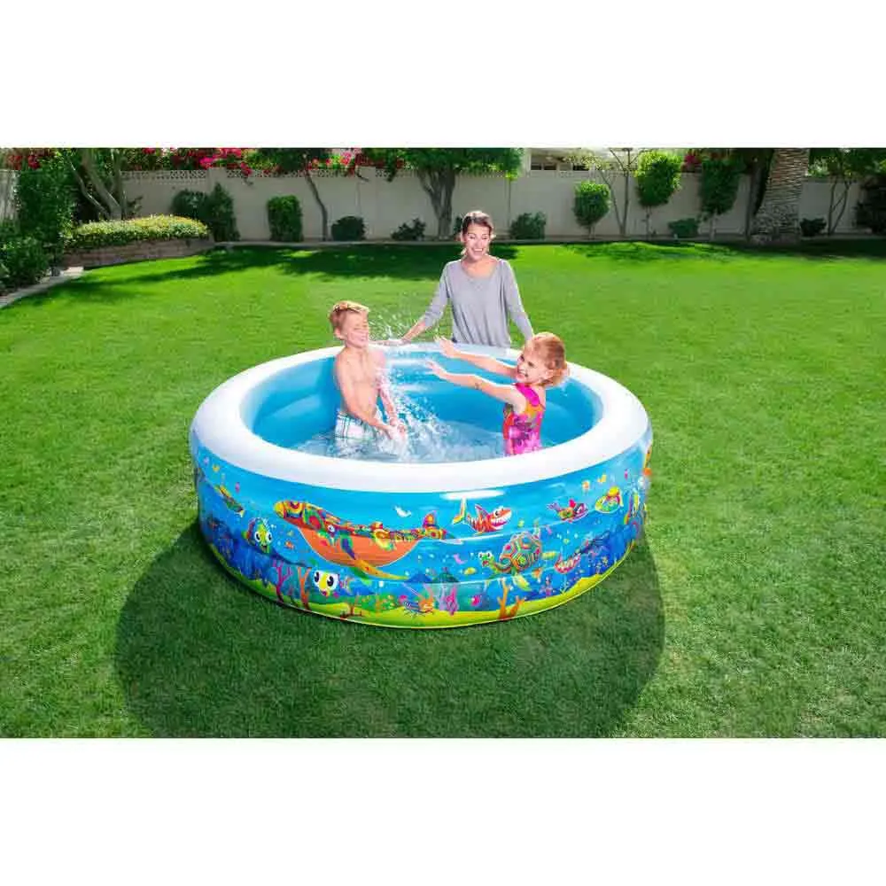 Bestway 196x53 Cm Rund Uppblåsbar Pool unisex, Multicolour, 700L