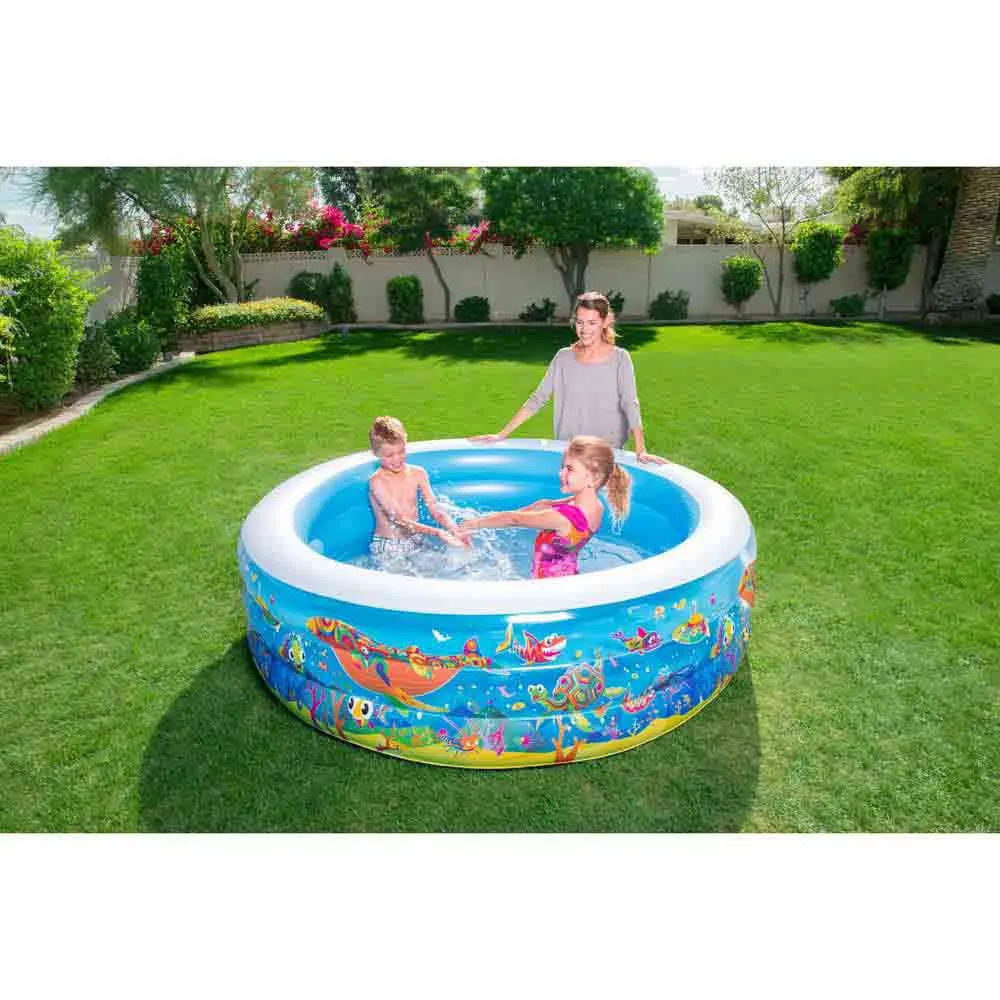 Bestway 196x53 Cm Rund Uppblåsbar Pool unisex, Multicolour, 700L