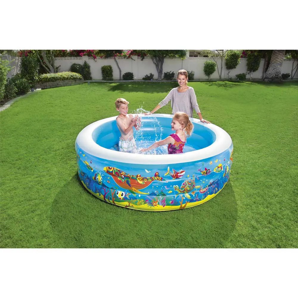 Bestway 196x53 Cm Rund Uppblåsbar Pool unisex, Multicolour, 700L