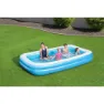 Bestway 305x183x46 Cm Rektangulär Uppblåsbar Pool unisex, Blue / white, 850L
