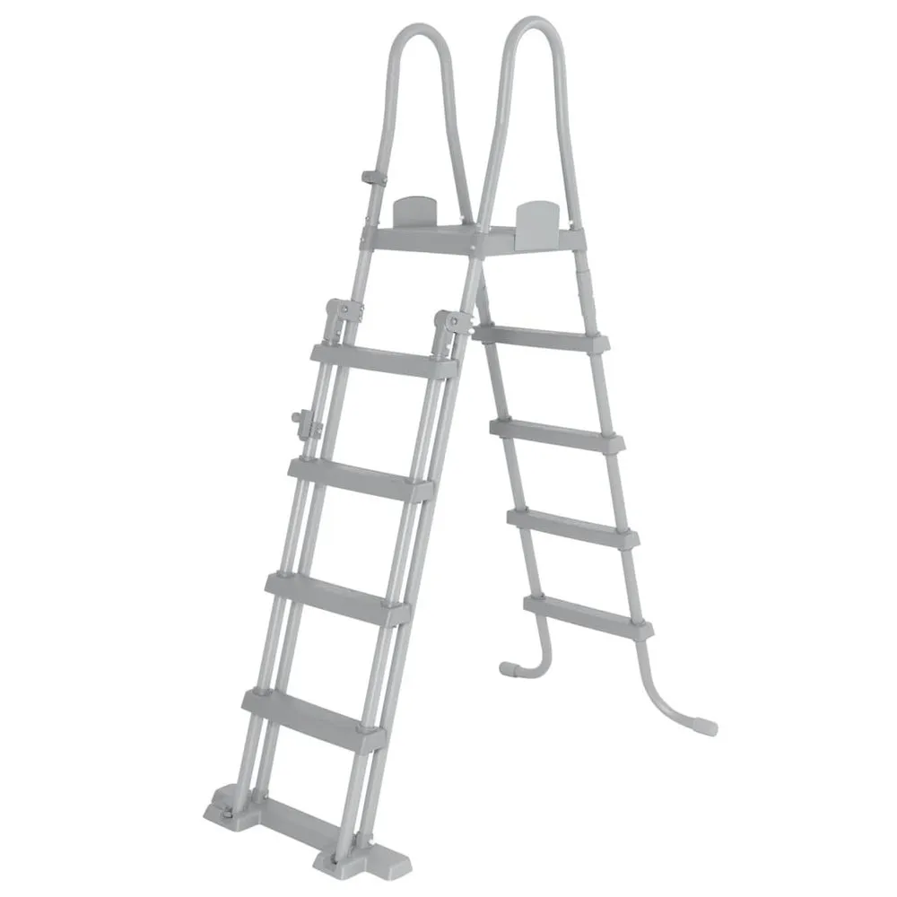 Bestway 4-stegs Säkerhetspoolstegar 132 Cm unisex, Black, One Size Bestway 4-stegs Säkerhetspoolstegar 132 Cm unisex, Black, One Size
