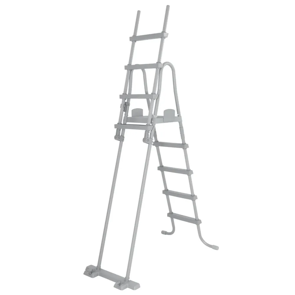 Bestway 4-stegs Säkerhetspoolstegar 132 Cm unisex, Black, One Size Bestway 4-stegs Säkerhetspoolstegar 132 Cm unisex, Black, One Size