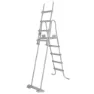 Bestway 4-stegs Säkerhetspoolstegar 132 Cm unisex, Black, One Size