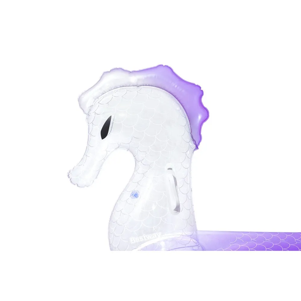 Bestway 41505 Sea Horse 170x120 Cm Luftmadrass För Pool unisex, Multicolour, 170 x 120cm