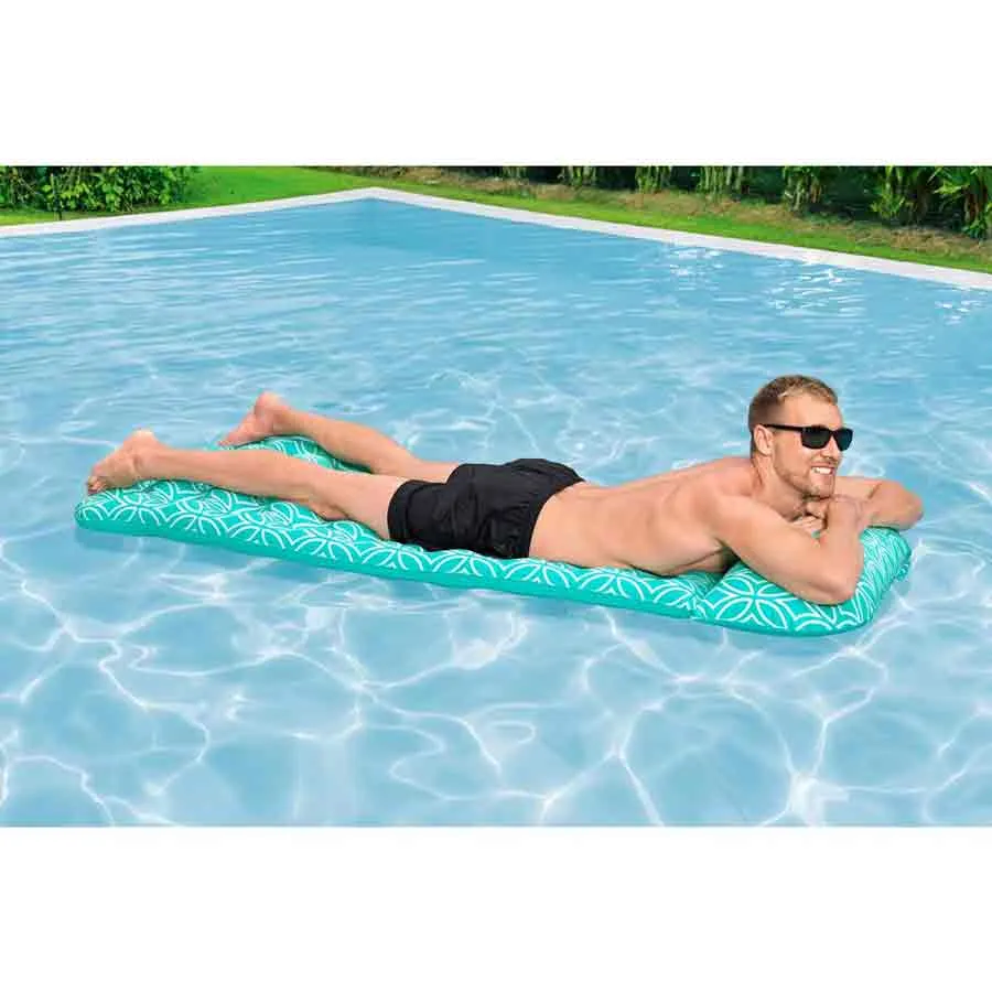 Bestway 43550 Confort Plus Luftmadrass För Pool unisex, Blue, 198 x 74cm