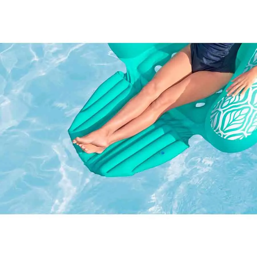 Bestway 43719 Confort Plus Uppblåsbar Fåtölj-solstol unisex, 145 x 120cm
