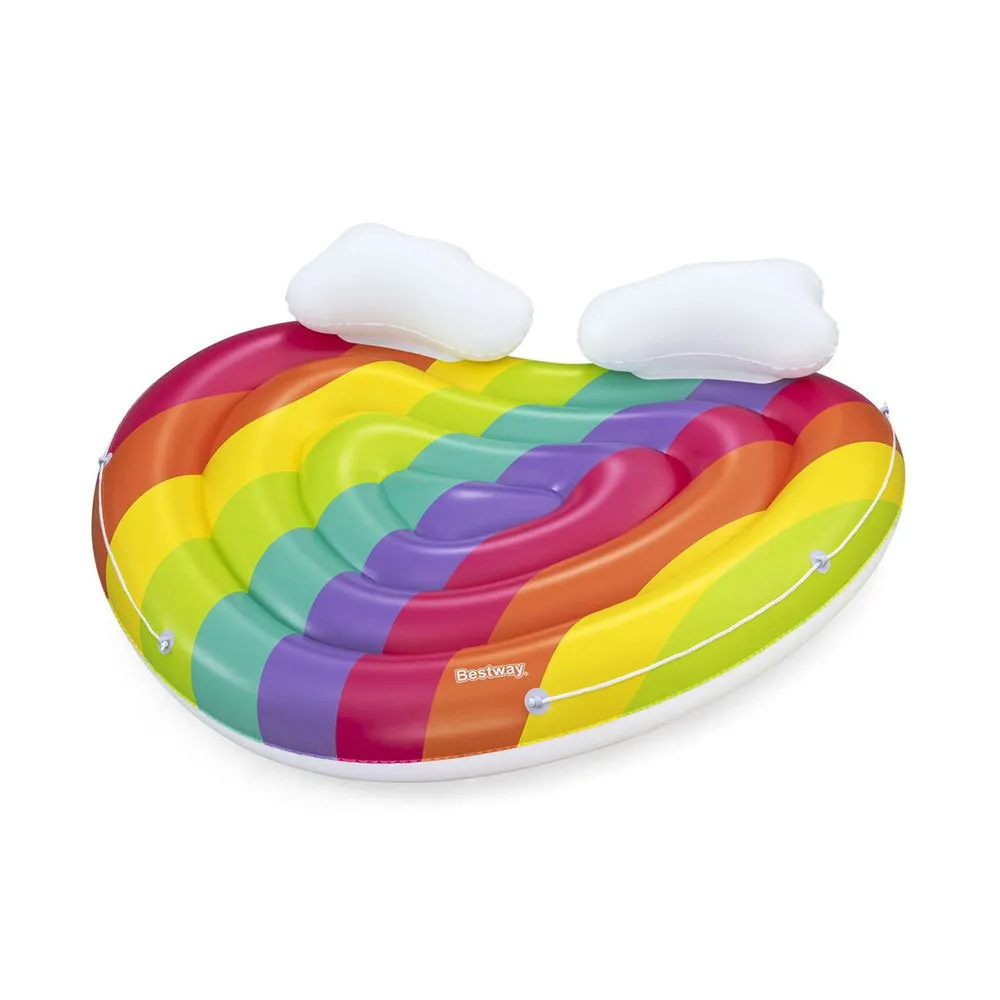 Bestway 43722 Rainbow Dreams Uppblåsbar ö unisex, 175 x 163cm Bestway 43722 Rainbow Dreams Uppblåsbar ö unisex, 175 x 163cm