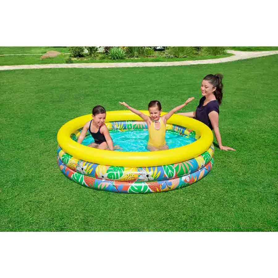 Bestway 51203 Tropical Ø168x38 Cm Rund Uppblåsbar Pool unisex, Multicolour, Ø168 x 38cm Bestway 51203 Tropical Ø168x38 Cm Rund Uppblåsbar Pool unisex, Multicolour, Ø168 x 38cm
