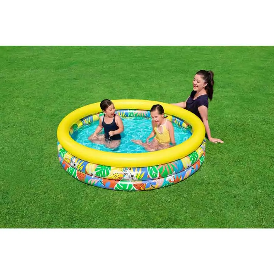 Bestway 51203 Tropical Ø168x38 Cm Rund Uppblåsbar Pool unisex, Multicolour, Ø168 x 38cm Bestway 51203 Tropical Ø168x38 Cm Rund Uppblåsbar Pool unisex, Multicolour, Ø168 x 38cm