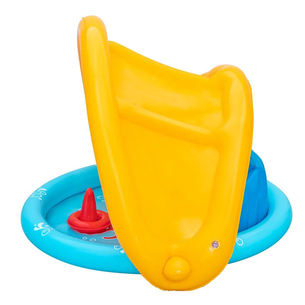 Bestway 52568 Lil´seashapes Skuggad Barnpool 112x89x76 Cm unisex, Multicolour, 112 x 86 x 76cm