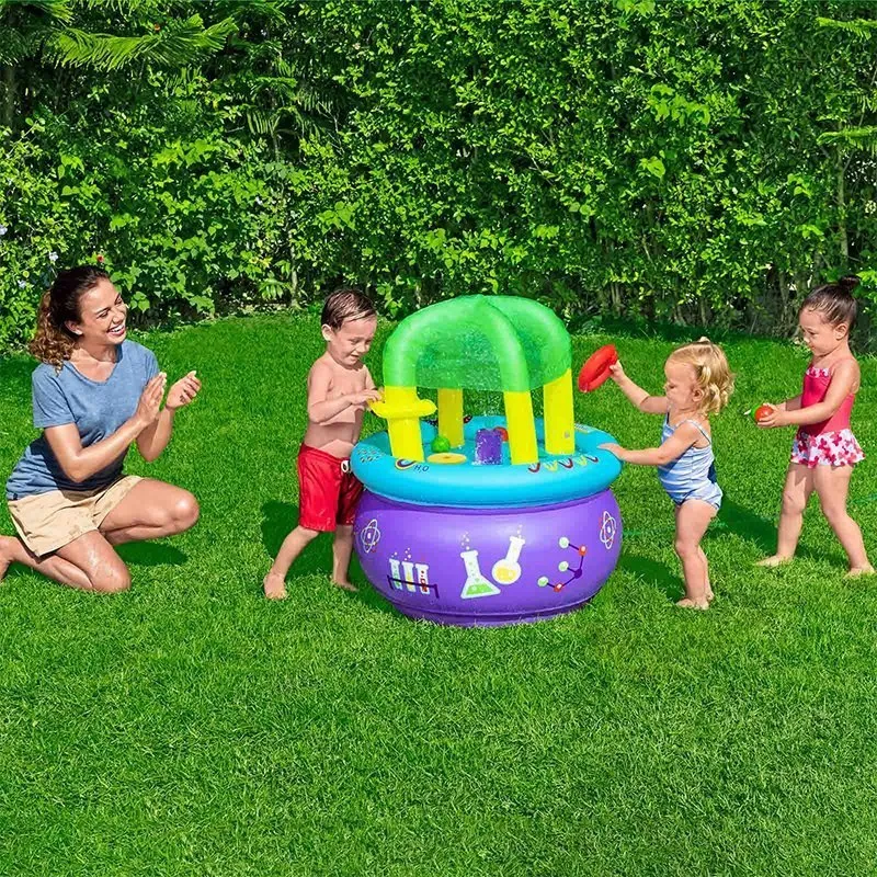 Bestway 52573 Uppblåsbart Lärobord unisex, Multicolor, 76 x 76 x 88cm