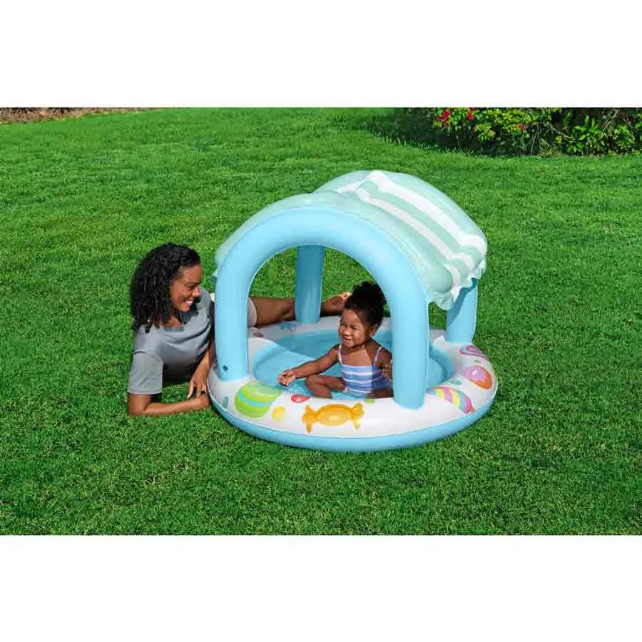 Bestway 52638 Godisbutik Skuggad Barnpool unisex, Multicolour, 104 x 84cm
