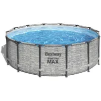 Bestway 5619d Steel Pro Max Ø427x122cm Rund Rörpool unisex Bestway 5619d Steel Pro Max Ø427x122cm Rund Rörpool unisex